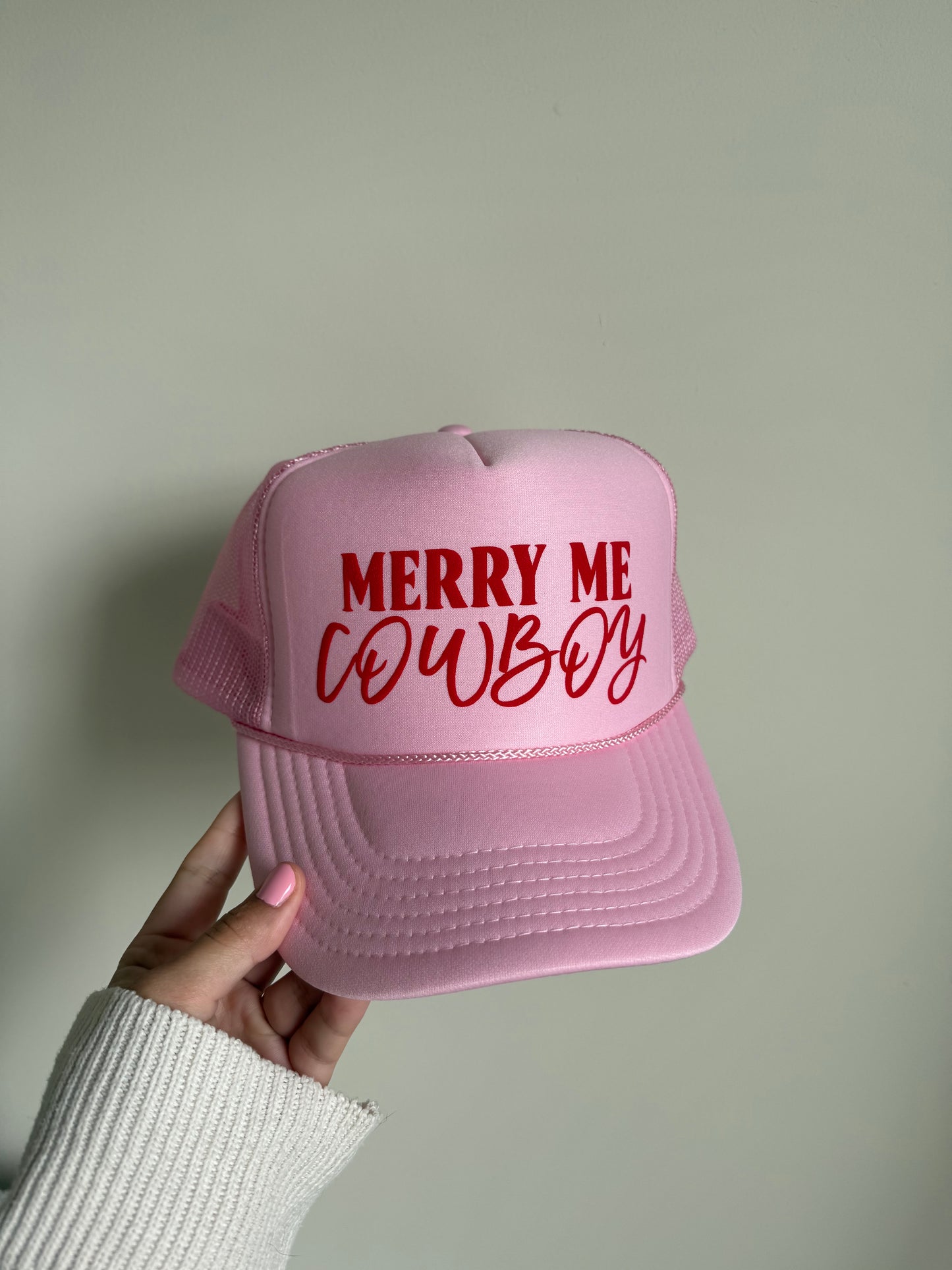 Merry Me Cowboy - Pink